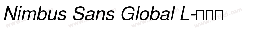 Nimbus Sans Global L字体转换